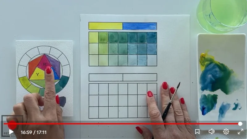 Color Mixing for Leaves and Branches